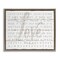 Stupell Industries Love Is Patient Grey on White Planked Look Framed Floater Canvas Wall Art
